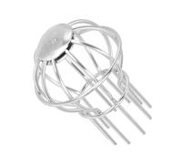 Crépine à Dôme en Acier Inoxydable 304 Grille Anti-feuilles | Couvercle Rond Argenté, Conception Grillagée Résistante à Rouille, pour Évacuation Pluviale Extérieure, Balcon, Toiture, Cour