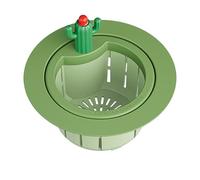 Crépine d ' évier Cactus Design, presse pour vider le panier, collecteur de déchets pour un filtrage efficace des canalisations dans la cuisine et la salle de bain