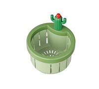 Crépine de déchets de cuisine innovante en forme de cactus, panier de vidange à communiqué de presse, filet de filtre d ' évier multifonctionnel en forme de cactus vert, panier de vidange automatique