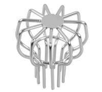 Crépine de Gouttière Ronde en Acier Inoxydable pour Drain Extérieur | Grandes Ouvertures, Pose sans Outil, Structure Résistante aux Chocs, Protège les Évacuations les Rongeurs et Feuilles