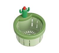 Crépine de vidange d ' évier avec conception de cactus, presse de cuisine pour vider le panier de filtre automatique, collecteur de résidus alimentaires, panier de filtre d ' évier