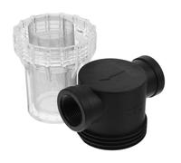 Crépine en Ligne 3/4 Pouce 40 Mesh, Acier Inoxydable Noir | Filtre à Visser pour Entrée D’eau, Design Transparent, Protège la Pompe et Limite L’usure