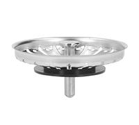 Crépine Évier Cuisine 84mm Acier Inoxydable Panier de Remplacement avec Bouchon Filtre Anti Obstruction pour Système Évacuation de Cuisine Professionnelle