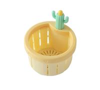 Crepine Evier Cuisine Cactus Panier Filtre Automatique Anti Bouchage Bouchon Evacuation Vide Mains Propres Accessoire Evidement Dechets Crepine Drains Bac Plastique (COLOR 2(2-Pack),8.5x7.8 cm)