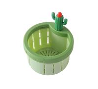Crepine Evier Cuisine Cactus Panier Filtre Automatique Anti Bouchage Bouchon Evacuation Vide Mains Propres Accessoire Evidement Dechets Crepine Drains Bac Plastique (COLOR 1,8.5x7.8 cm)