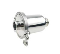 Crépine sanitaire en ligne courte, 1.5 pouces, triple pince, filtre en acier inoxydable SS304, 100 mailles, for la maison et le jardin
