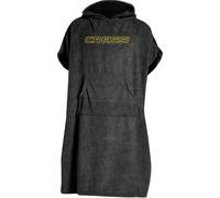 Cressi Poncho Robe Black L/XL 92x118 cm - Peignoir Poncho de protection polyvalent, Noir, Unisex