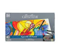 Cretacolor Aquarelle Huile Pastel Set - 40 couleurs en boîte métallique