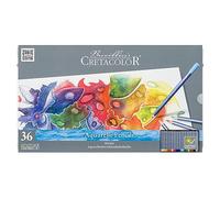 CRETACOLOR Marino, Crayons d'artiste aquarellables, Particulièrement résistants à la lumière, 36 couleurs