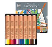 CRETACOLOR Pastel Pencils, crayons pastels à haute résistance à la lumière, particulièrement résistants à la lumière, estompable, peut être colorié avec de l'eau