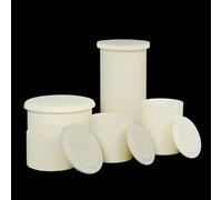 Creuset carré en alumine, creuset cylindrique/carré à 99% d'alumine avec couvercle (10 pièces/boîte), température de cuisson 1800 °C (2 ml (30 x 5 mm))(18ml(25x60mm))