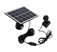 CRFFZ Pompe à eau solaire 3 W 5 V pour fontaine extérieure avec USB/panneau solaire, support réglable à 360 degrés, ressort extérieur