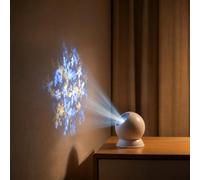 CRGANGZY Projecteur LED rotatif dynamique 3D flocon de neige