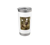 Cri Belette Bureau Salle De Pause Animal Gobelet isotherme en acier inoxydable double paroi