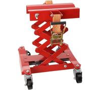 Cric de levage de boîte de vitesses lourd, monté au sol, avec une capacité de 200 kg, plateforme élévatrice à ciseaux mécanique équipée de roulettes et d'une sangle de serrage fixe, comme outil univer