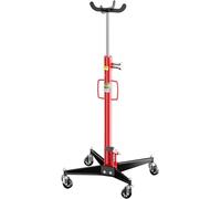 Cric hydraulique mobile pour transmission, capacité de 500 kg, hauteur de levée de 110 à 195 cm, équipé de 4 roulettes en acier, d'une pince de préhension, d'une pédale et d'un moteur hydraulique pour