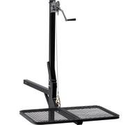 Cric pour cerfs avec plate-forme de levage, capacité de charge de 300 lb, treuil de levage pour gibier avec récepteur de 2 pouces, arbre pivotant à 360 degrés et pliable, crochet pour cerfs monté sur 