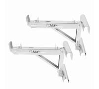 Crics D'échelle Réglables Robustes pour Stabilisée avec Support en Acier allié - Kit de Support 2 Pièces pour Plates-Formes de 20 - Idéal pour Les échelles Circulaires et en D