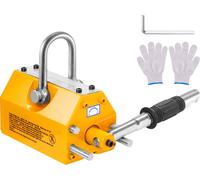 Crics magnétiques SucceBuy, capacité de levage de 880 lbs/400 kg, facteur de sécurité 2,5, néodyme et acier, aimant de levage permanent haute performance avec déverrouillage pour palans, grues d'ateli