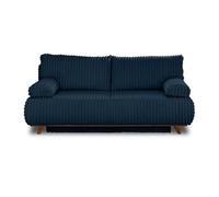 Bestmobilier canapé droit 3 places - Bleu