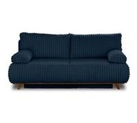 Bestmobilier canapé droit 3 places - Bleu