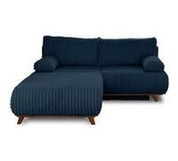 Cristal - canapé 3 places - convertible avec coffre et grand pouf - en fausse fourrure