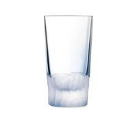 Cristal d'Arques - Collection Intuition - 6 Gobelets 35 cl Bleu en Kwarx - Transparence et Brillance Exceptionnelles - Inspiration Cubiste - Solidité Supérieure - Sans Plomb