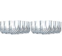 Cristal d'Arques Paris - Collection Longchamp - 6 verres bas 32 n Kwarx - Brillance, Transparence et Haute Résistance - Moulures Iconiques - Fabriqués en France (Lot de 2)