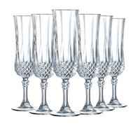 Cristal d'Arques Paris Flûte à Champagne Longchamp 14 cl Lot de 6