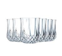Cristal d'Arques Paris Verre à Eau Longchamp 23 cl Lot de 6 | Verre Kwarx haute brillance, gobelet pour jus, soda et whisky, compatible lave-vaisselle, fabriqué en France