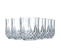 Cristal d'Arques Paris Verre à Eau Longchamp 32 cl Lot de 6 | Verre Kwarx haute brillance, gobelet pour jus, soda et whisky, compatible lave-vaisselle, fabriqué en France