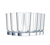 Cristal d'Arques Paris Verre à Eau Macassar 36 cl Lot de 6 | Cristallin sans plomb, gobelet pour jus, soda et whisky, compatible lave-vaisselle, fabriqué en France