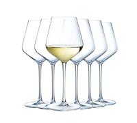 Cristal d'Arques Paris Verre à Vin Ultime 38 cl Lot de 6 | Cristallin sans plomb, verre à pied pour dégustation, compatible lave-vaisselle, fabriqué en France