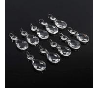 Cristal de Larme, Cristal Clair Larme Lustre prismes pièces suspendues en Verre pendentifs en Cristal Perles Guirlande pour la décoration d'arbre de pièce maîtresse de Noce