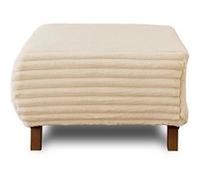 Cristal - pouf modulable - 65 cm - en fausse fourrure côtelée - Beige Beige G