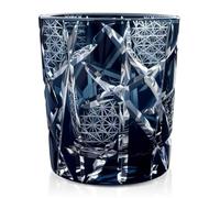 Cristalyn Coffret Cadeau Anniversaire Homme Verre Whisky Cristal Fait Main Kiriko Kiku Tsunagi Japonais - Tumbler Dégustation pour Whisky Bourbon (250ml)