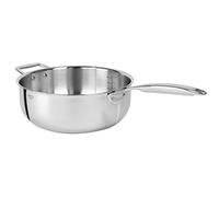 Cristel C28Cpf Casserole 28 Cm Castel Pro 5 Ply Poignee Fixe