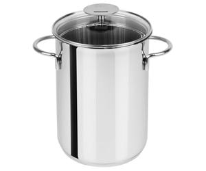Cristel-CA16V-Cuit asperges 16 cm induction panier inox couvercle verre