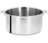 Cristel - F24QMP- Faitout inox 24cm sans poignée amovible - Collection Casteline