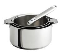 Cristel S3CZ Série de 3 Casseroles Mutine + 1 Poignée Amovible INOX Zenith