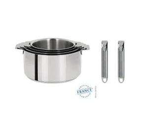 Cristel S4Cz Serie 4 Casseroles Mutine Amovibles Induction + 2 P Zenith