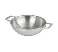 Cristel - Wok en inox à 2 anses fixes, Ø32 cm, CASTEL PRO 5 PLY (Ø32 cm)