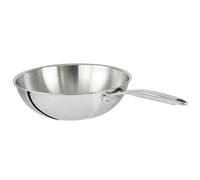 Castel´Pro Wok sans couvercle Inox CRISTEL D28 cm