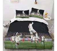 Cristiano Ronaldo Housse De Couette Al Nassr - Parure De Lit Double£¿Xcm£© Avec Fermeture ¿¿Clair Sets De Housse Couette En Microfibre Avec Assortie Taie