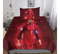 Cristiano Ronaldo Housse De Couette Avec Taies D'oreiller Mode Unique D Football Microfibre Literie Parure De Lit Linge De Lit Housses De Couettes Ave