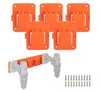 Crivnhar Lot de 5 supports de fixation pour perceuse, convient pour Black+Decker 20 V max Li-ion perceuse outils support support dock Hanger avec 20 vis (sans outil)