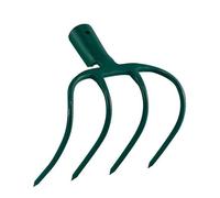 LEBORGNE - Croc à Fumier 4 Dents Douille Sans Manche - Outillage de Jardin - Crocs - Pour Griffage, Aération, Nivellement et Rassemblement Végétaux - Acier Forgé et Trempé
