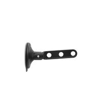 Crochet à vêtements Brabantia avec Ventouse - Black | Crochet de séchage pour fenêtres, Carreaux, miroirs | Support Compact pour 3 cintres, Jusqu’à 2 kg | Idéal pour Salle de Bains ou Petits espaces