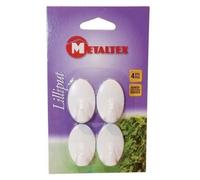 Metaltex Ovoid 292002 Lot de 4 Crochets adhésifs Multicolores 4,2 x 2,6 cm