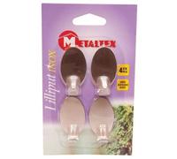 Crochet adhésif - lot de 4 - inox